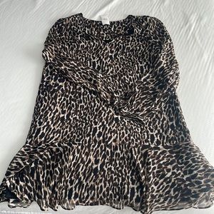 Brand new banana leopard dress